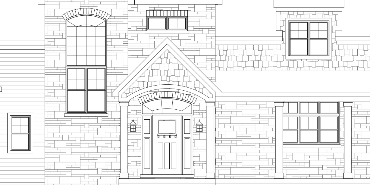 Detail of a home drawing by Cornerstones.
